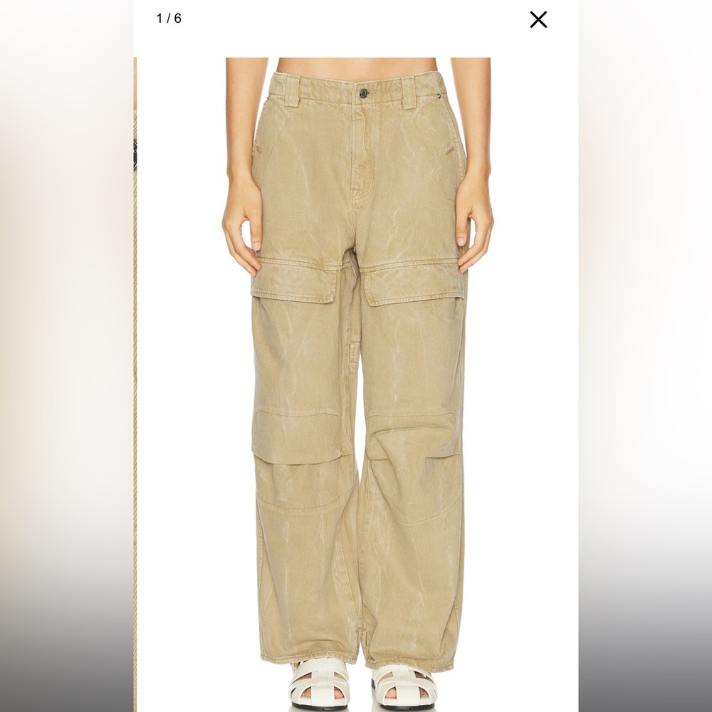 GRLFRND denim Steph Low Rise Cargo Jeans